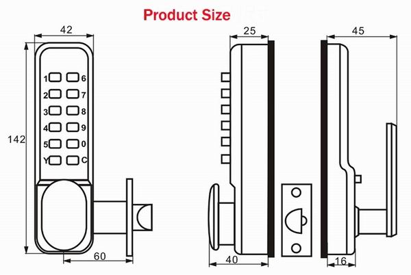 Mechanical code lock